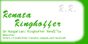 renata ringhoffer business card